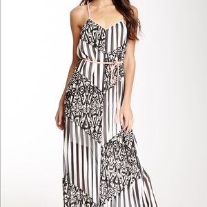 Black and White Drew Maxi Dress